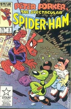 Peter Porker, The Spectacular Spider-Ham - Marvel (9 - Aug 1986) comic book collectible [Barcode 071486028383] - Main Image 1