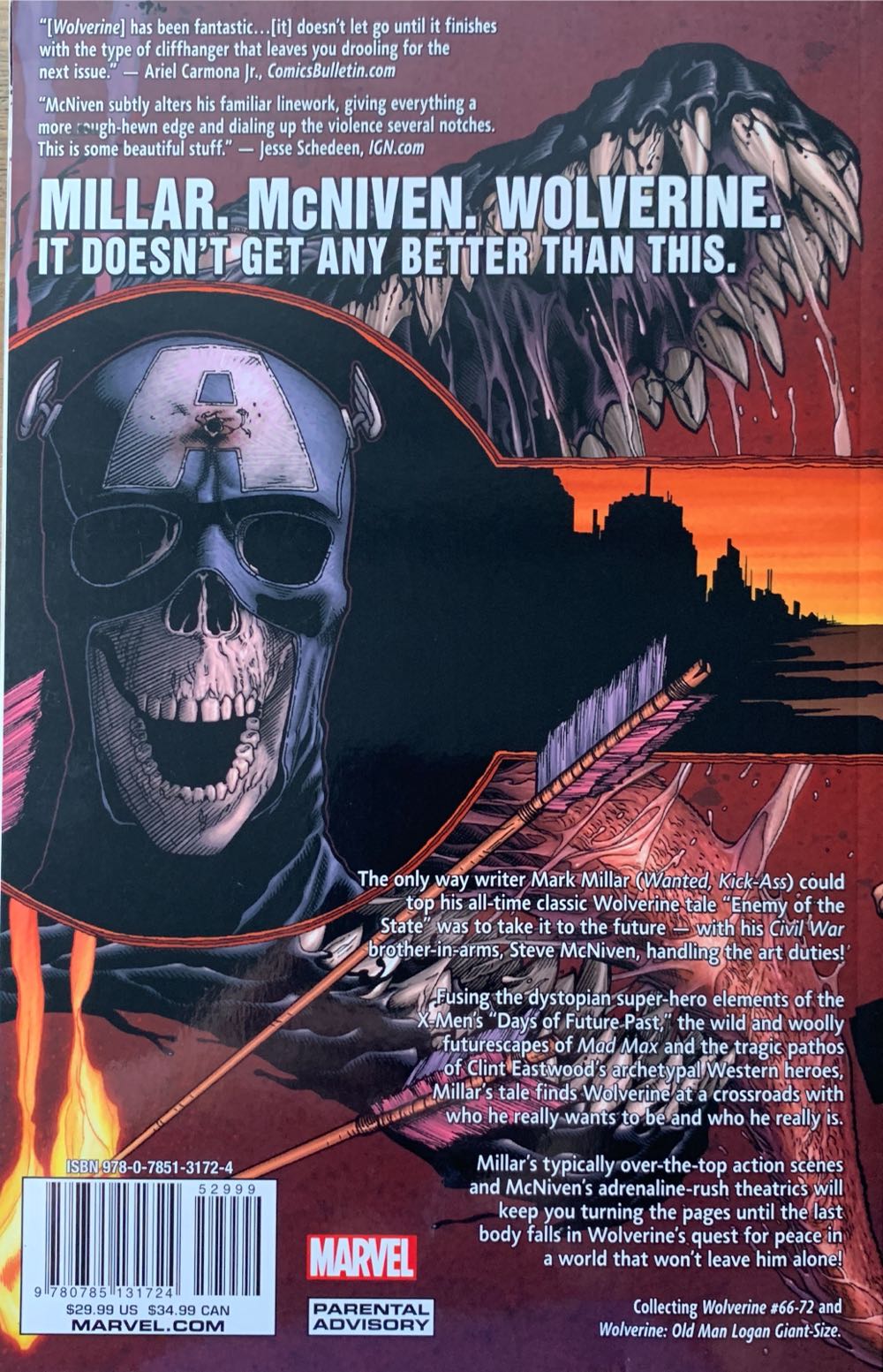 Wolverine: Old Man Logan - Marvel Comics (66-72 - Jan 2017) comic book collectible [Barcode 978078513172452999] - Main Image 2