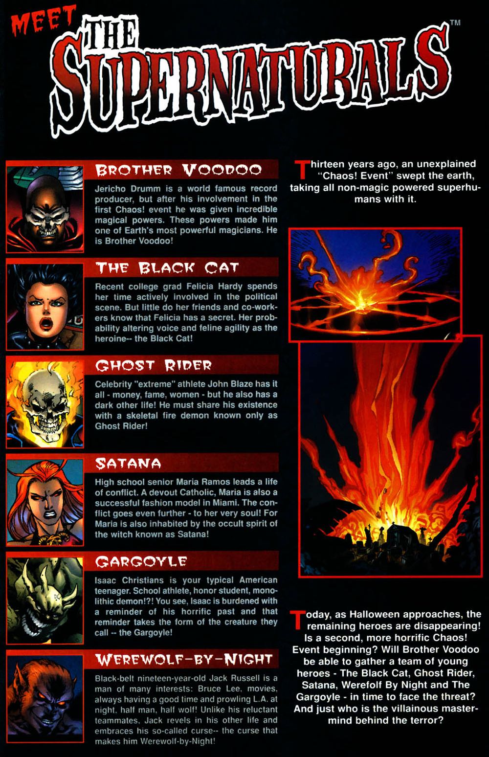 Supernaturals - Marvel Comics (1 - Dec 1998) comic book collectible [Barcode 759606046942] - Main Image 2