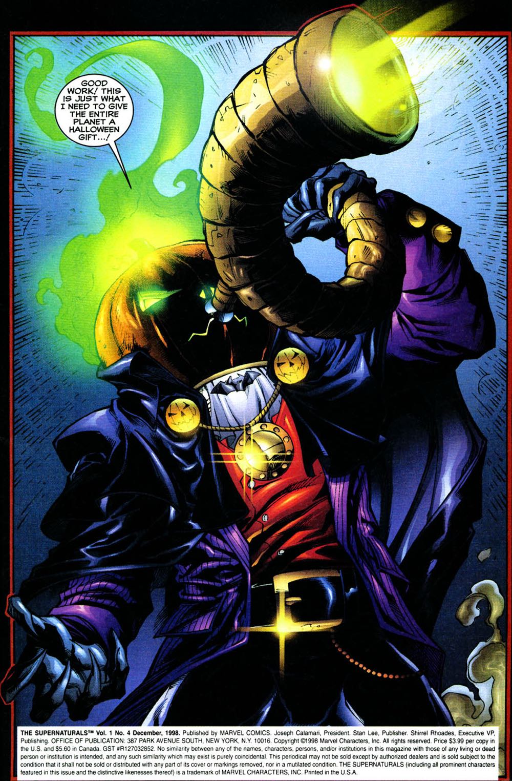 Supernaturals - Marvel Comics (4 - Dec 1998) comic book collectible [Barcode 759606046942] - Main Image 3