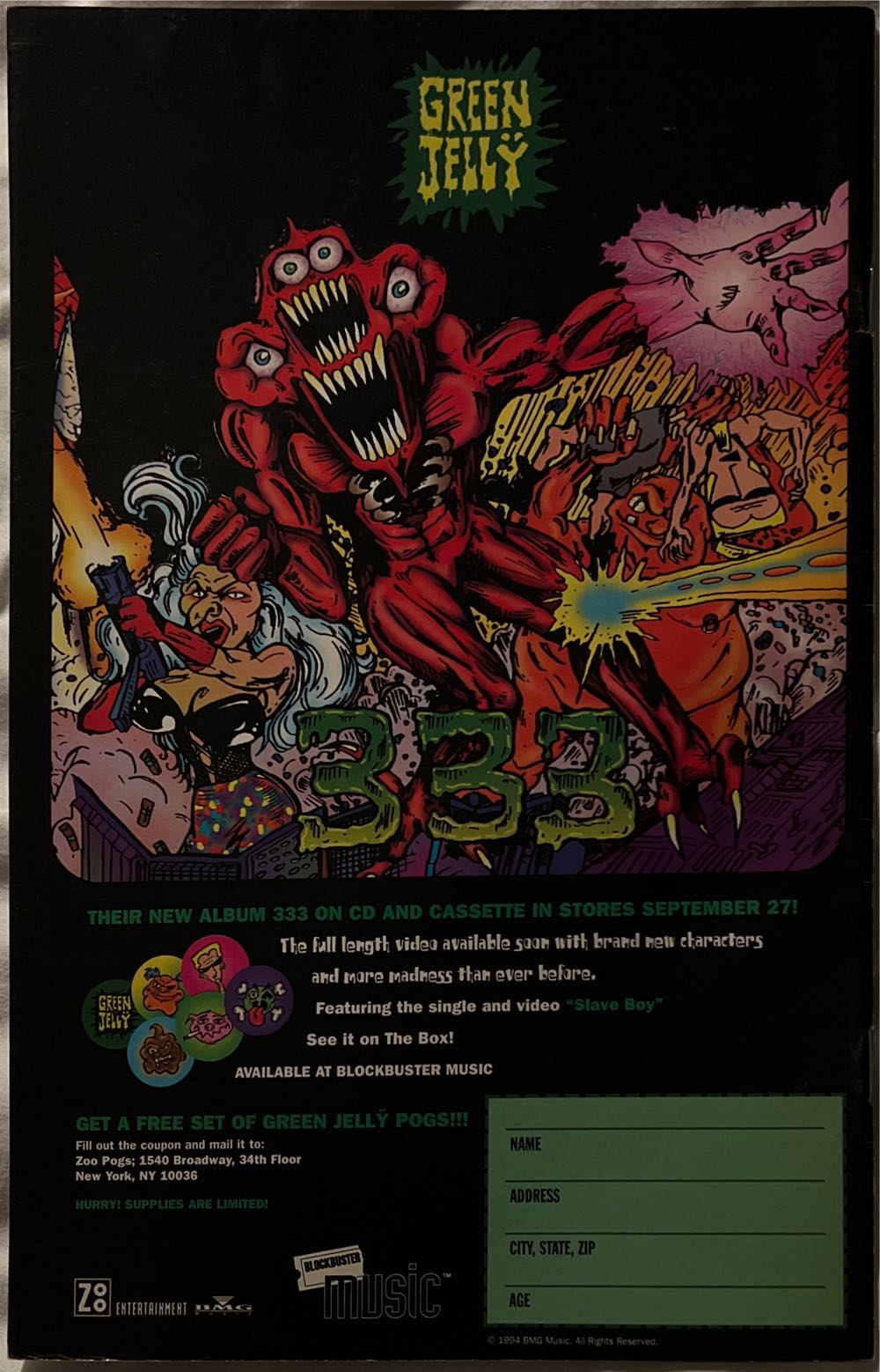 Beavis And Butt-Head - Marvel Comics (9 - Nov 1994) comic book collectible [Barcode 759606011094] - Main Image 2