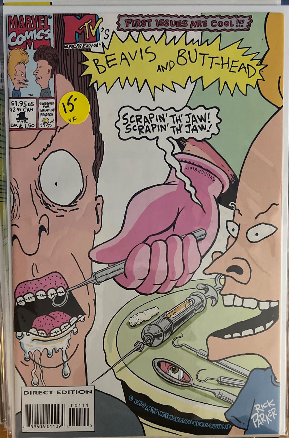 Beavis And Butt-head - Marvel Comics (1 - Mar 1994) comic book collectible [Barcode 75960601109400111] - Main Image 3