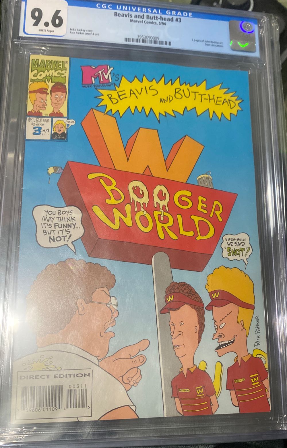 Beavis and Butt-Head - Marvel Comics (3 - May 1994) comic book collectible [Barcode 75960601109400311] - Main Image 2