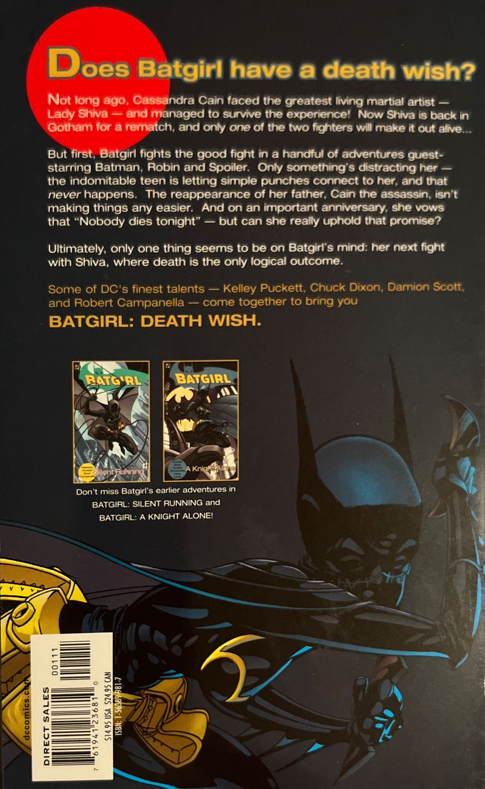 Batgirl: Vol. 3-Death Wish - DC Comics (15-21) comic book collectible [Barcode 761941236810] - Main Image 2