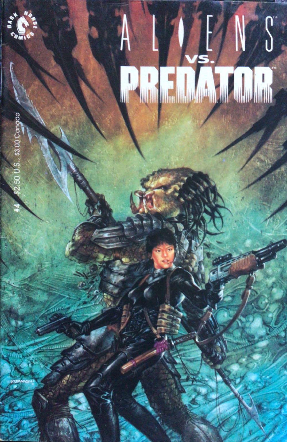 Aliens Versus Predator  (4) comic book collectible [Barcode 07098932500504] - Main Image 2