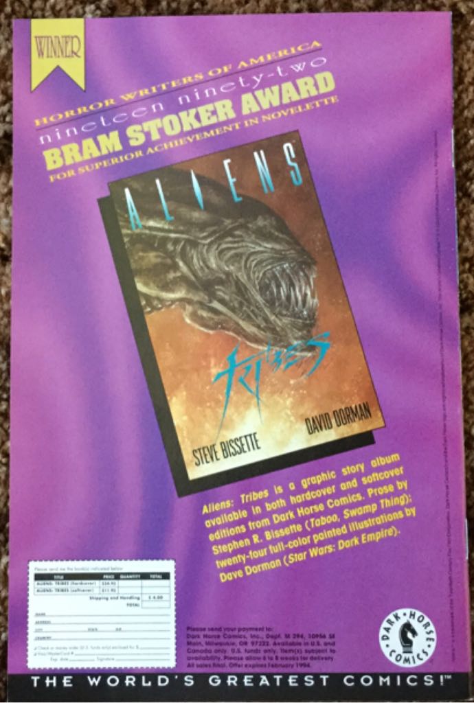 Aliens: Labyrinth - Dark Horse Comics (1 - Sep 1993) comic book collectible [Barcode 9781852866686] - Main Image 2