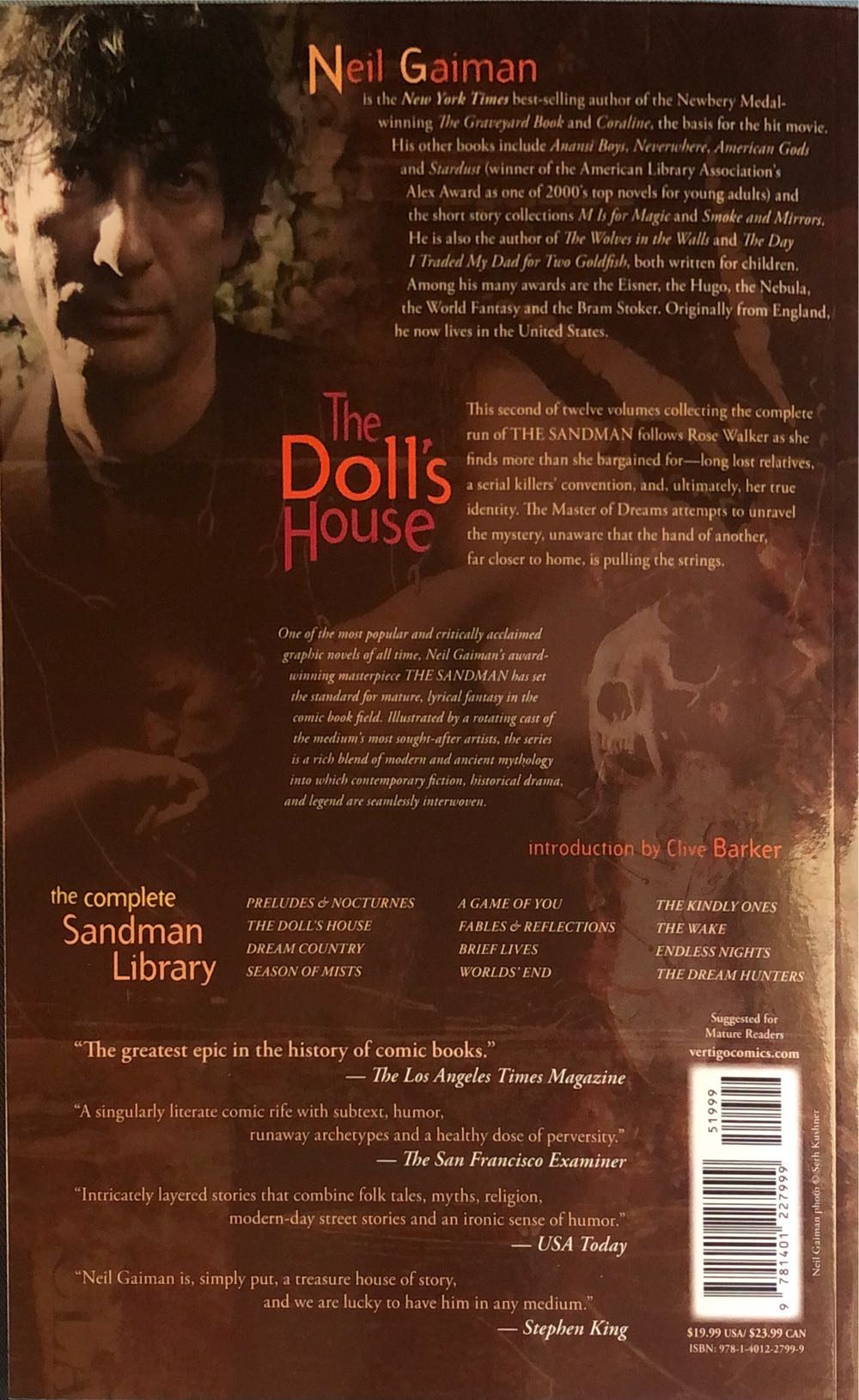 Sandman Vol 2: The Doll’s House, The - Vertigo (2) comic book collectible [Barcode 9781401227999] - Main Image 2