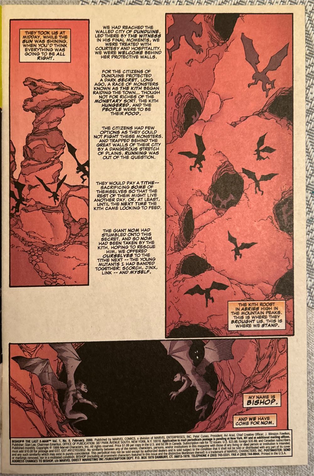 Bishop: The Last X-Man - Marvel Comics (5 - Feb 2000) comic book collectible [Barcode 75960604782600511] - Main Image 3