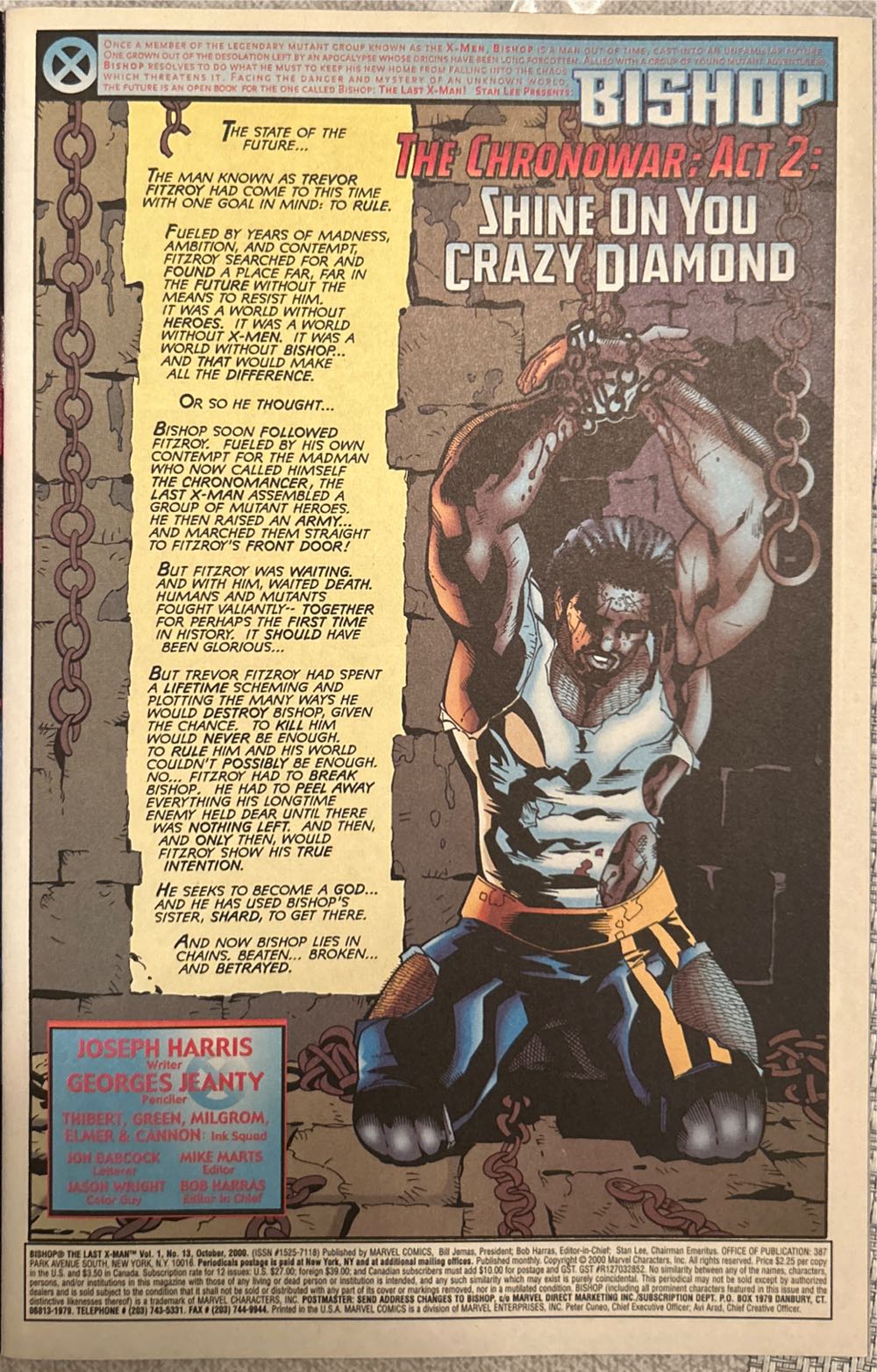 Bishop: The Last X-Man - Marvel (13 - 2000-10-01) comic book collectible [Barcode 75960604782601311] - Main Image 3