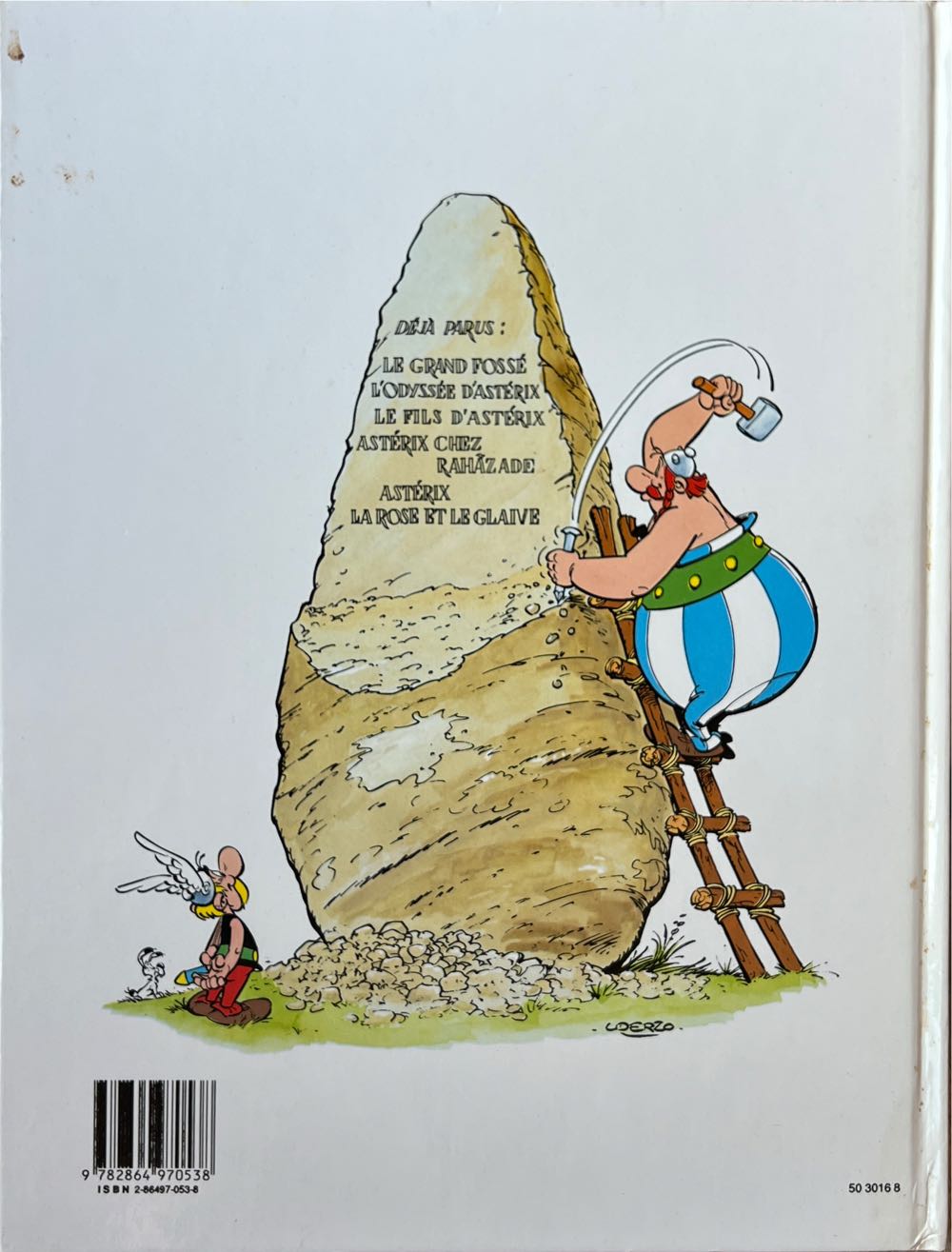 Astérix La Rose et le Glaive  (29 - Oct 1991) comic book collectible [Barcode 9782864970538] - Main Image 2