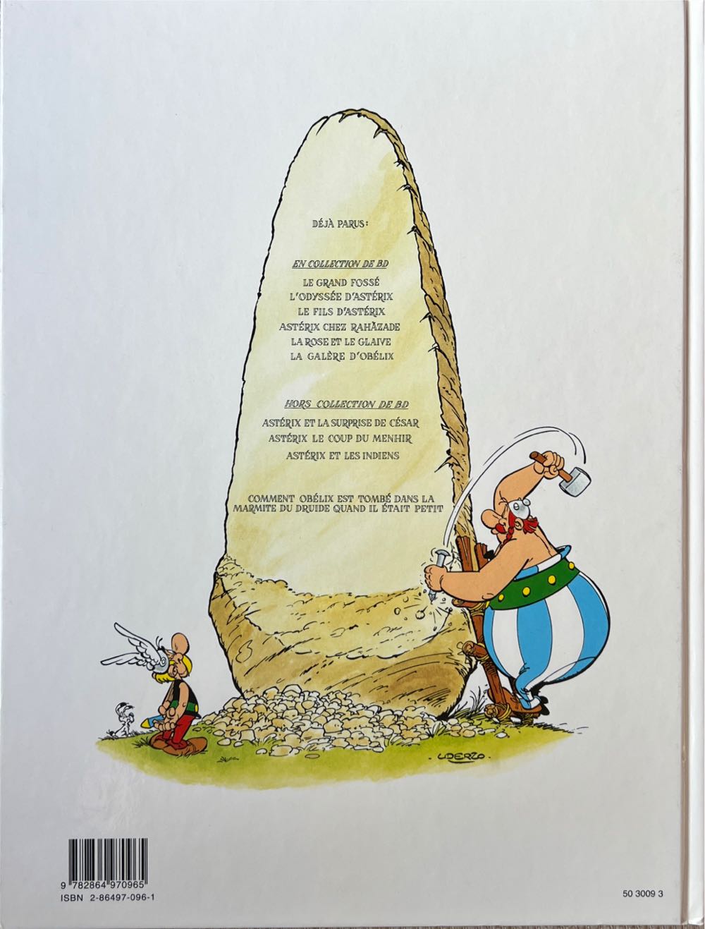 Astérix La Galère D’Obélix - Les éditions Albert René (Band 30 - Nov 1996) comic book collectible [Barcode 9782864970965] - Main Image 2