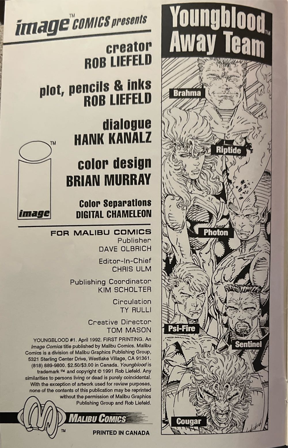 Youngblood 1 - Image* (1 - Apr 1992) comic book collectible - Main Image 4