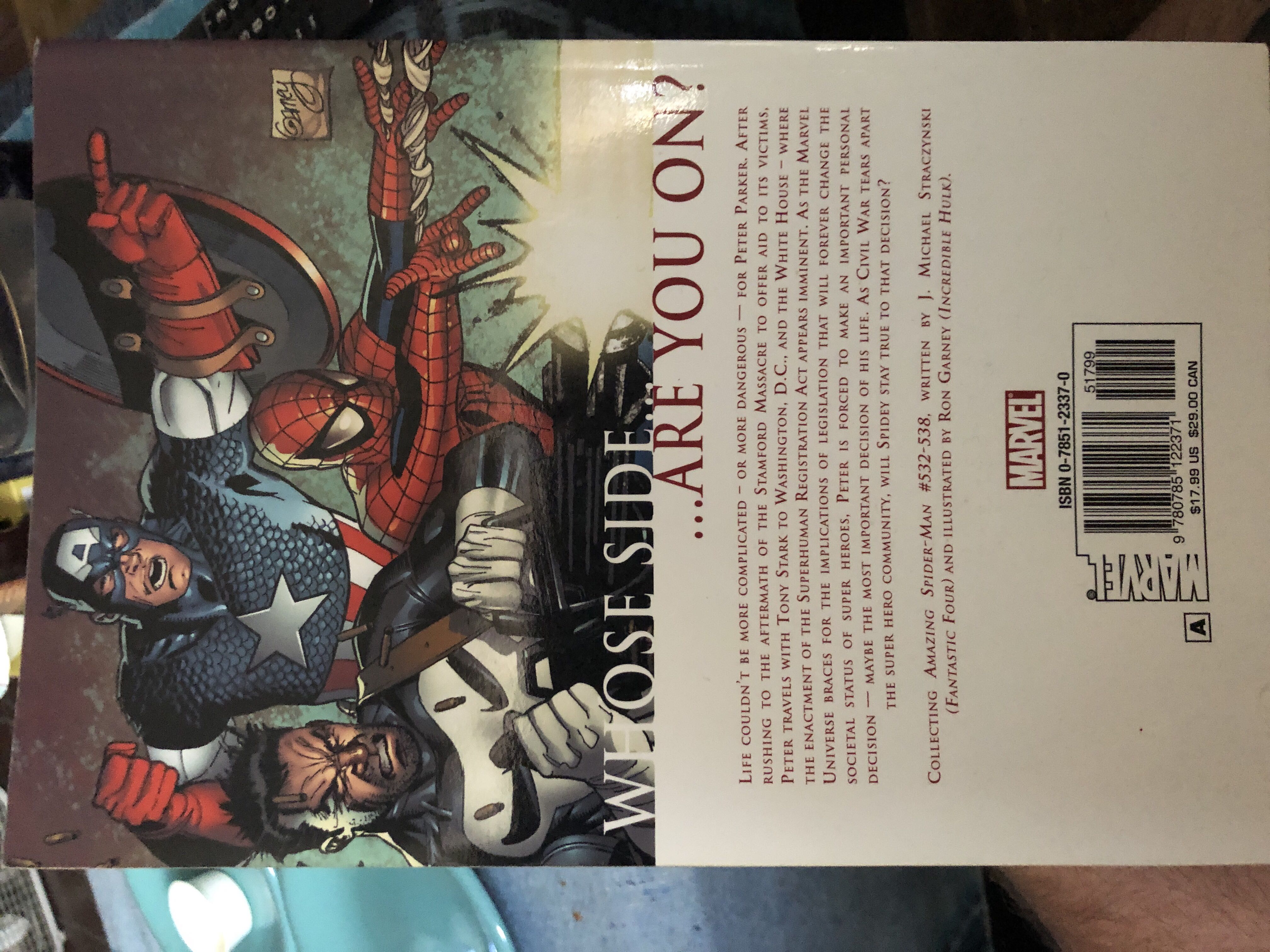 Civil War: The Amazing Spider-Man - Marvel Comics (1) comic book collectible [Barcode 9780785122371] - Main Image 2