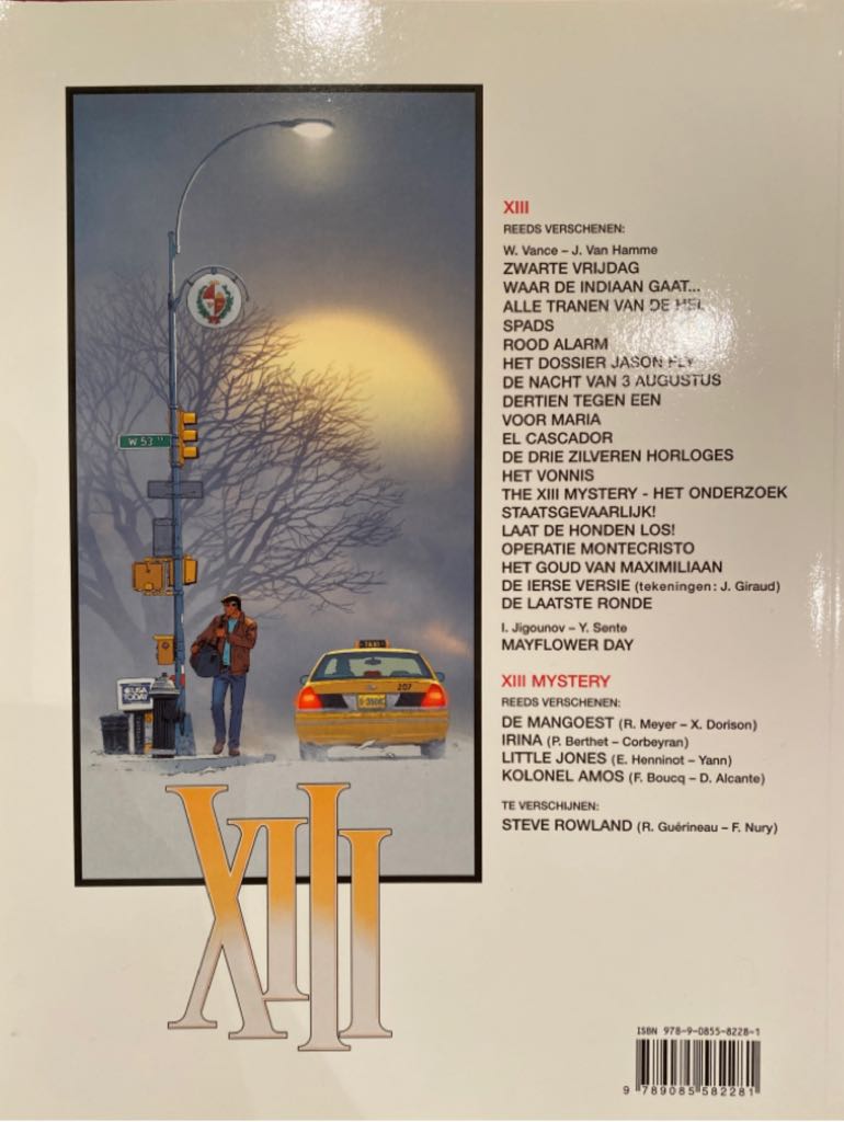 XIII 20 Mayflower Day - Dargaud (20) comic book collectible [Barcode 9789085582281] - Main Image 2