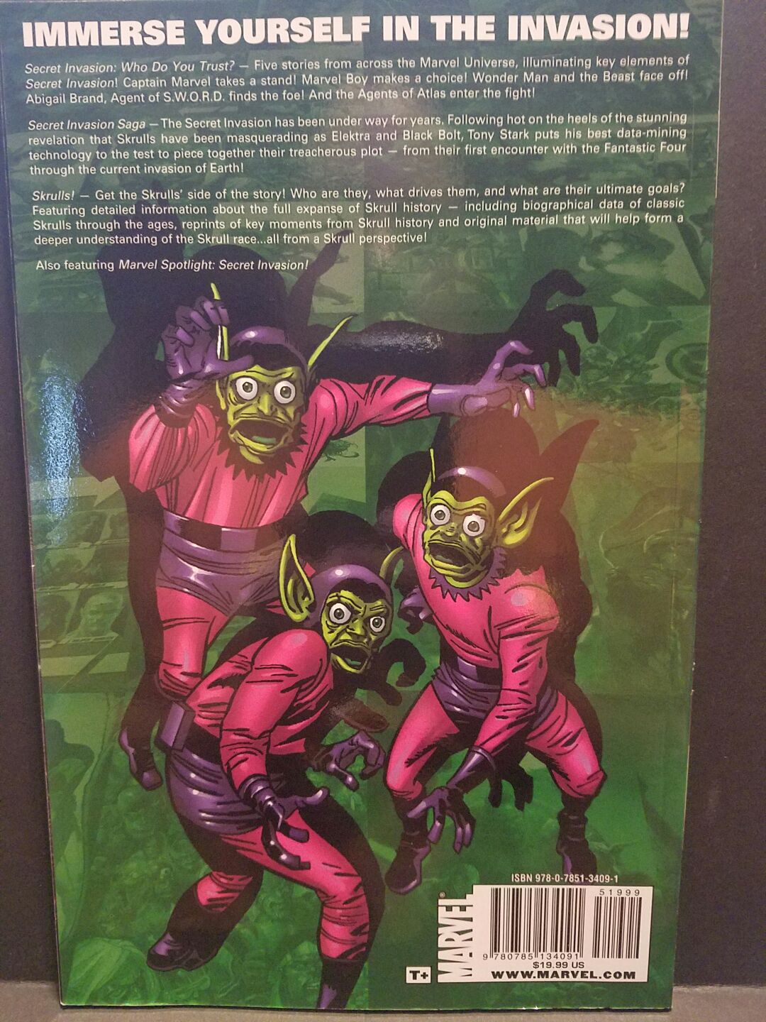 Secret Invasion: Who do you Trust? - Marvel Comics (1) comic book collectible [Barcode 9780785134091] - Main Image 2