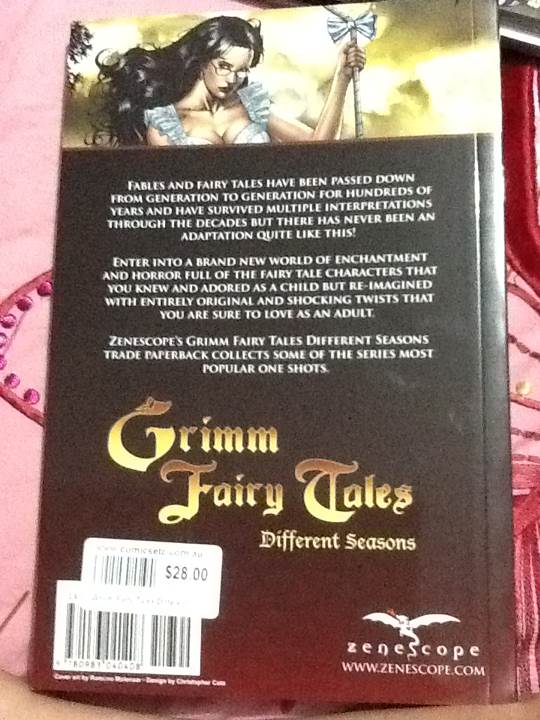 Grimm Fairy Tales Different Seasons - Zenescope (1) comic book collectible [Barcode 9780983040408] - Main Image 2