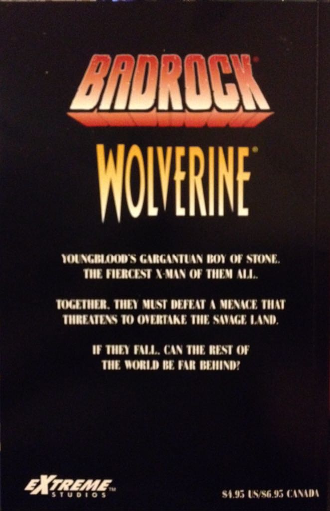 Badrock / Wolverine - Image Comics / Marvel Comics (1 - Jun 1996) comic book collectible [Barcode 121212121212] - Main Image 2