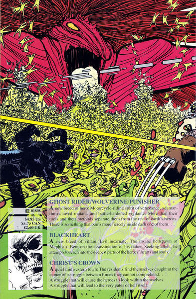 Ghost Rider / Wolverine / Punisher - Marvel Comics (1 - Jan 1991) comic book collectible [Barcode 0871358735] - Main Image 2