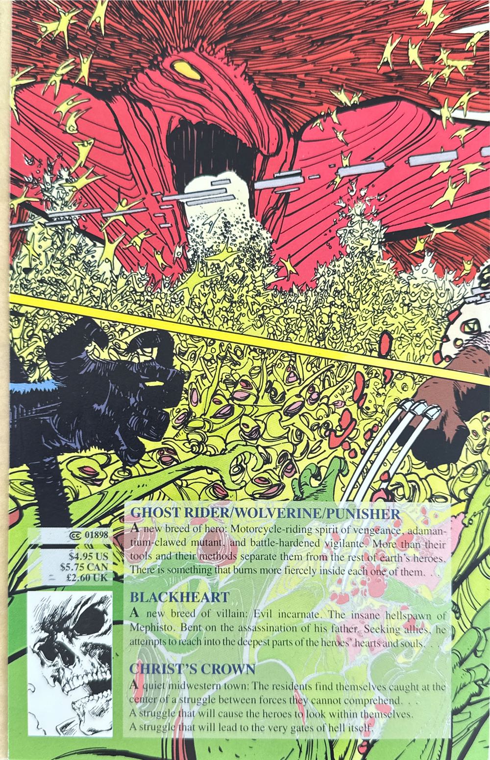Ghost Rider, Wolverine, Punisher: Hearts Of Darkness - Marvel Comics (Oct 1991) comic book collectible [Barcode 0871358735] - Main Image 2