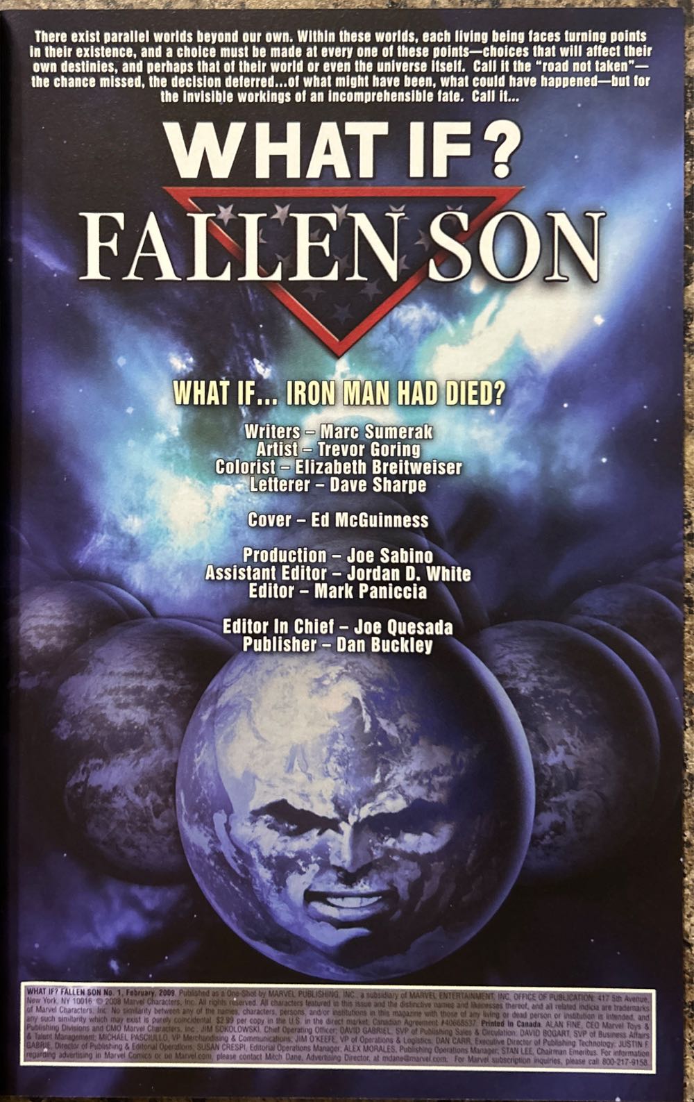 What If? Fallen Son - Marvel Comics (1 - December 2008) comic book collectible [Barcode 75960606453300111] - Main Image 3