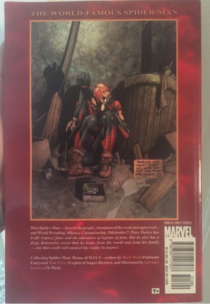 House Of M: Spider-Man - Marvel Comics comic book collectible [Barcode 978078511753751399] - Main Image 2