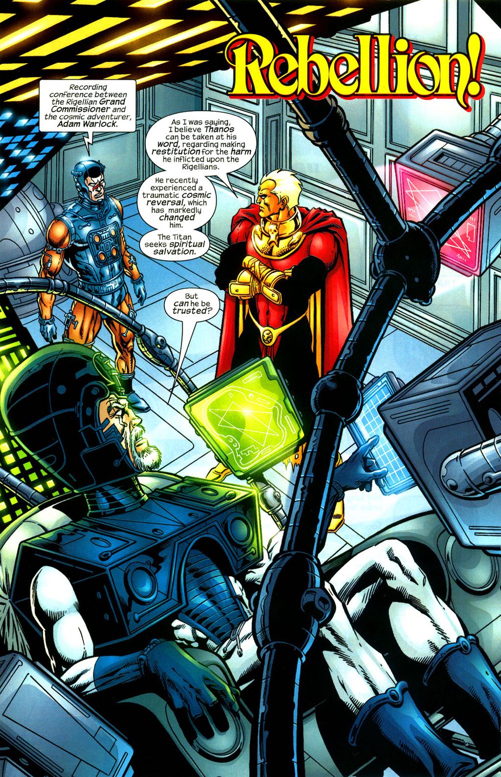 Thanos Vol. 1 - Marvel Comics (2 - Jan 2003) comic book collectible [Barcode 75960605488600211] - Main Image 3