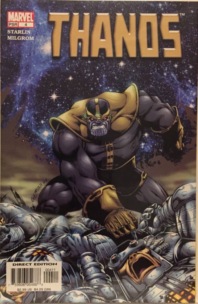 Thanos - Marvel Comics (4 - Mar 2004) comic book collectible [Barcode 75960605488600411] - Main Image 1