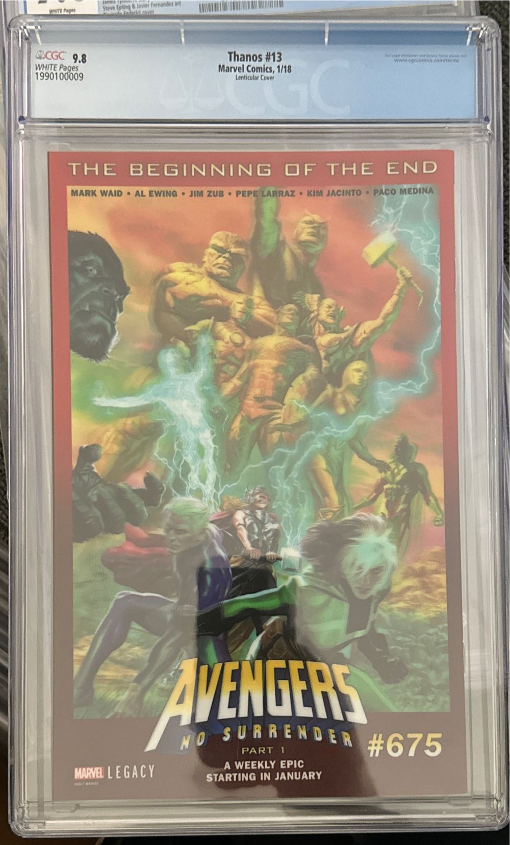 Thanos - Marvel (13 - Jan 2018) comic book collectible [Barcode 75960608622101321] - Main Image 3