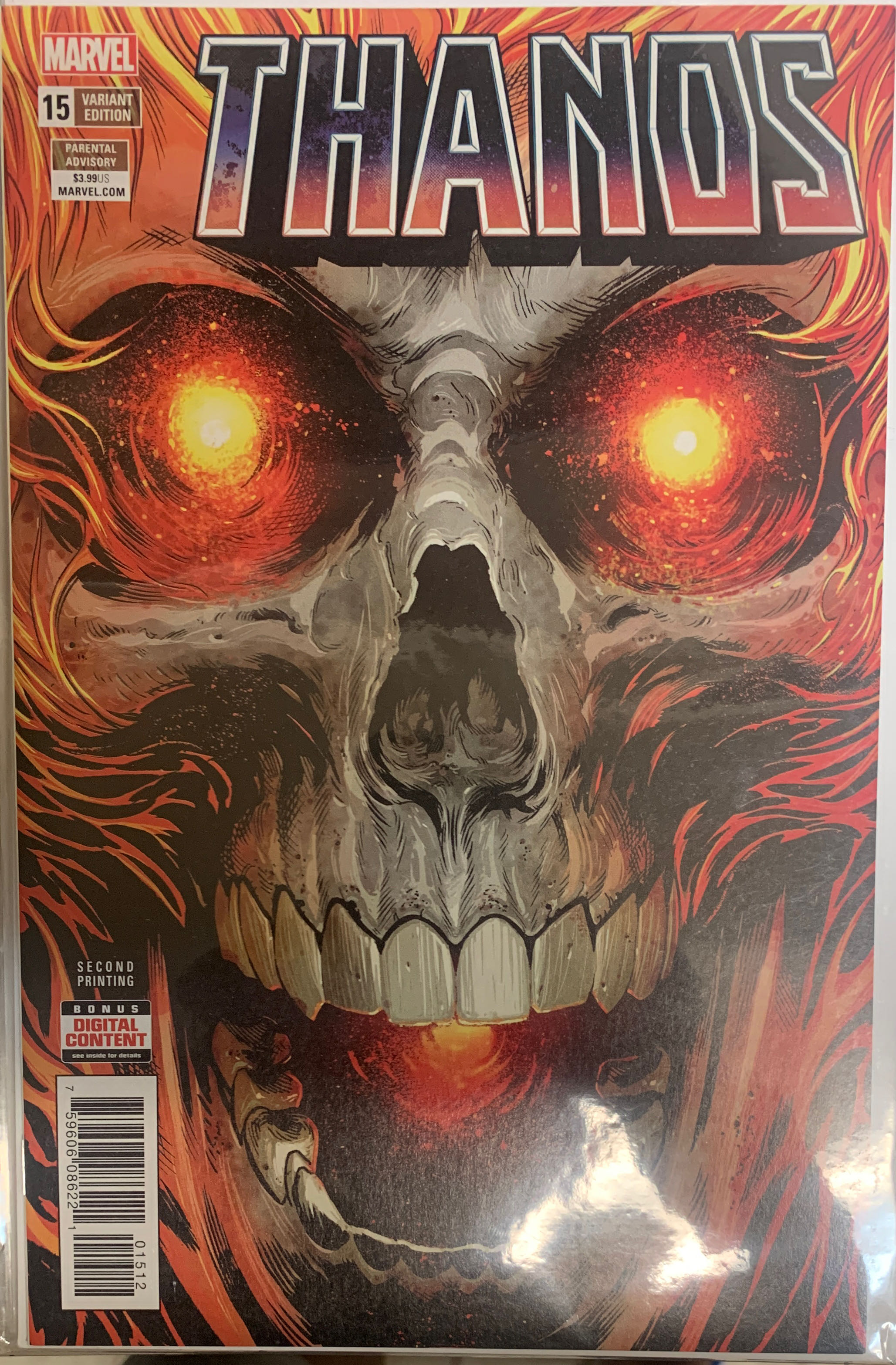 Thanos #15 - Marvel Comics (15 - Mar 2018) comic book collectible [Barcode 75960608622101511] - Main Image 2