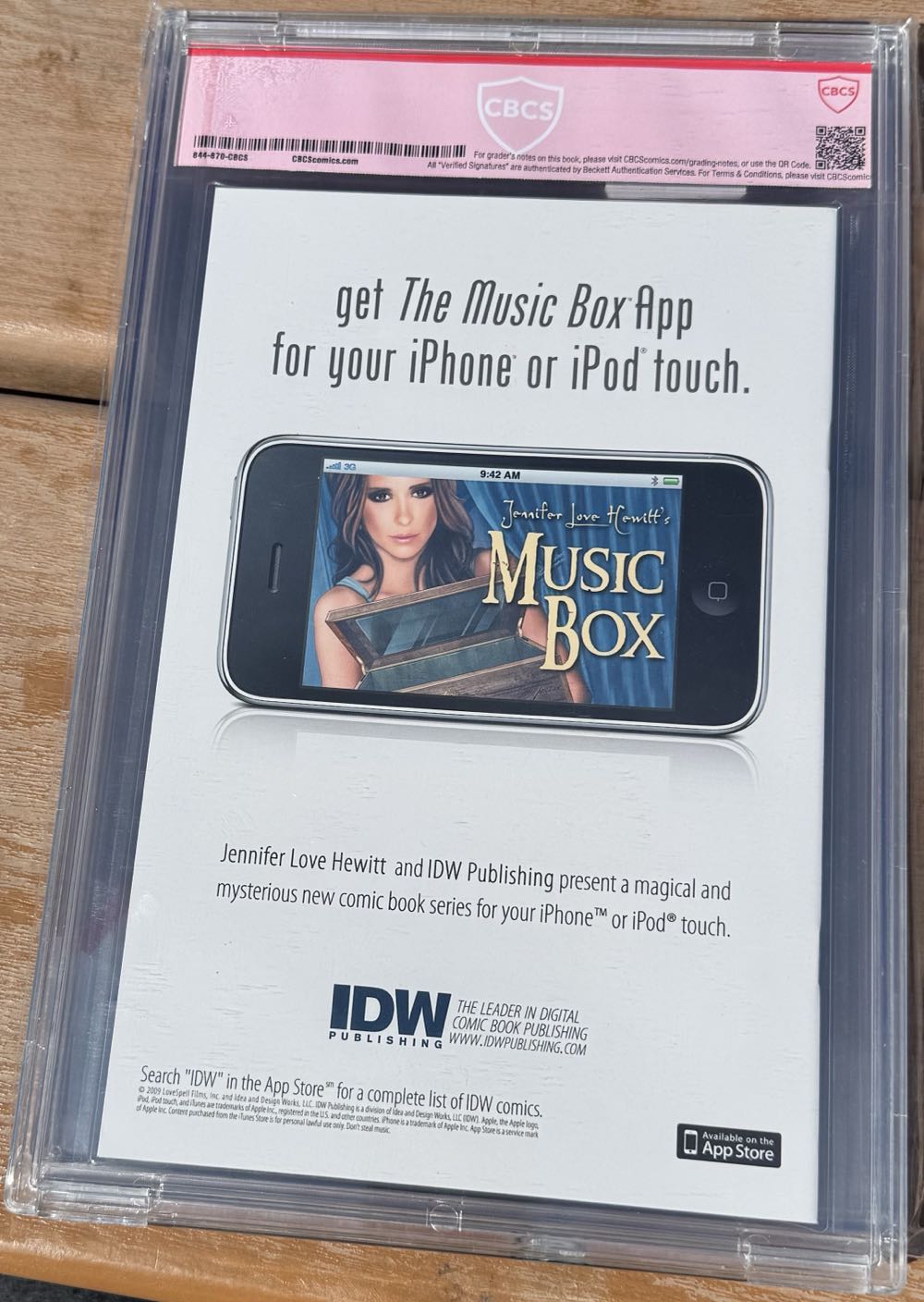 Jennifer Love Hewitt’s Music Box - IDW Publishing (1 - Nov 2009) comic book collectible [Barcode 827714001129] - Main Image 2
