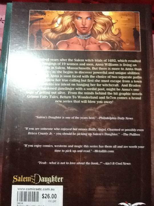 Salem’s  Daughter - Zenescope (3) comic book collectible [Barcode 9780982582602] - Main Image 2