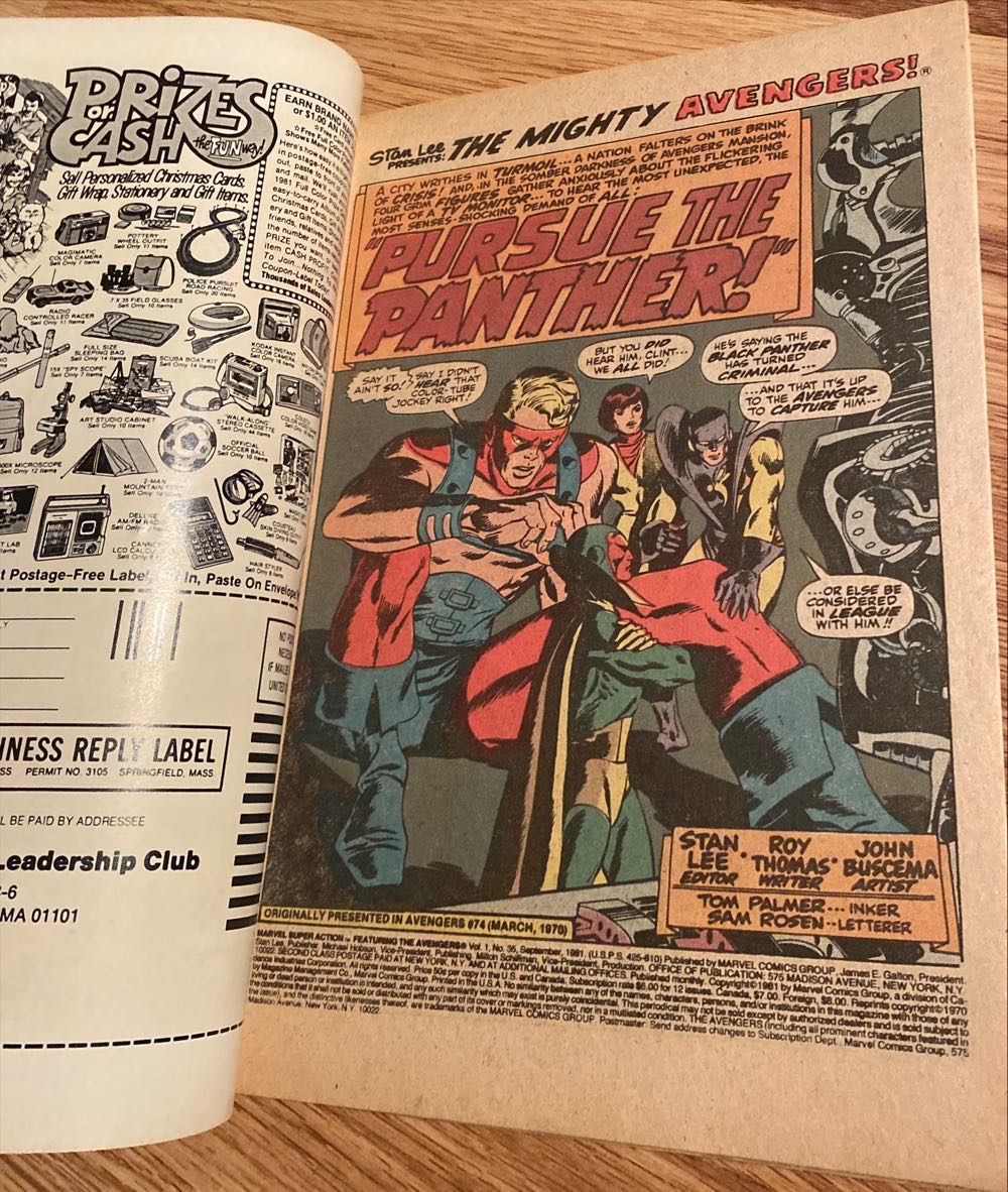 Avengers - Marvel Comics Group (35 - 09/1981) comic book collectible [Barcode 071486026129] - Main Image 4