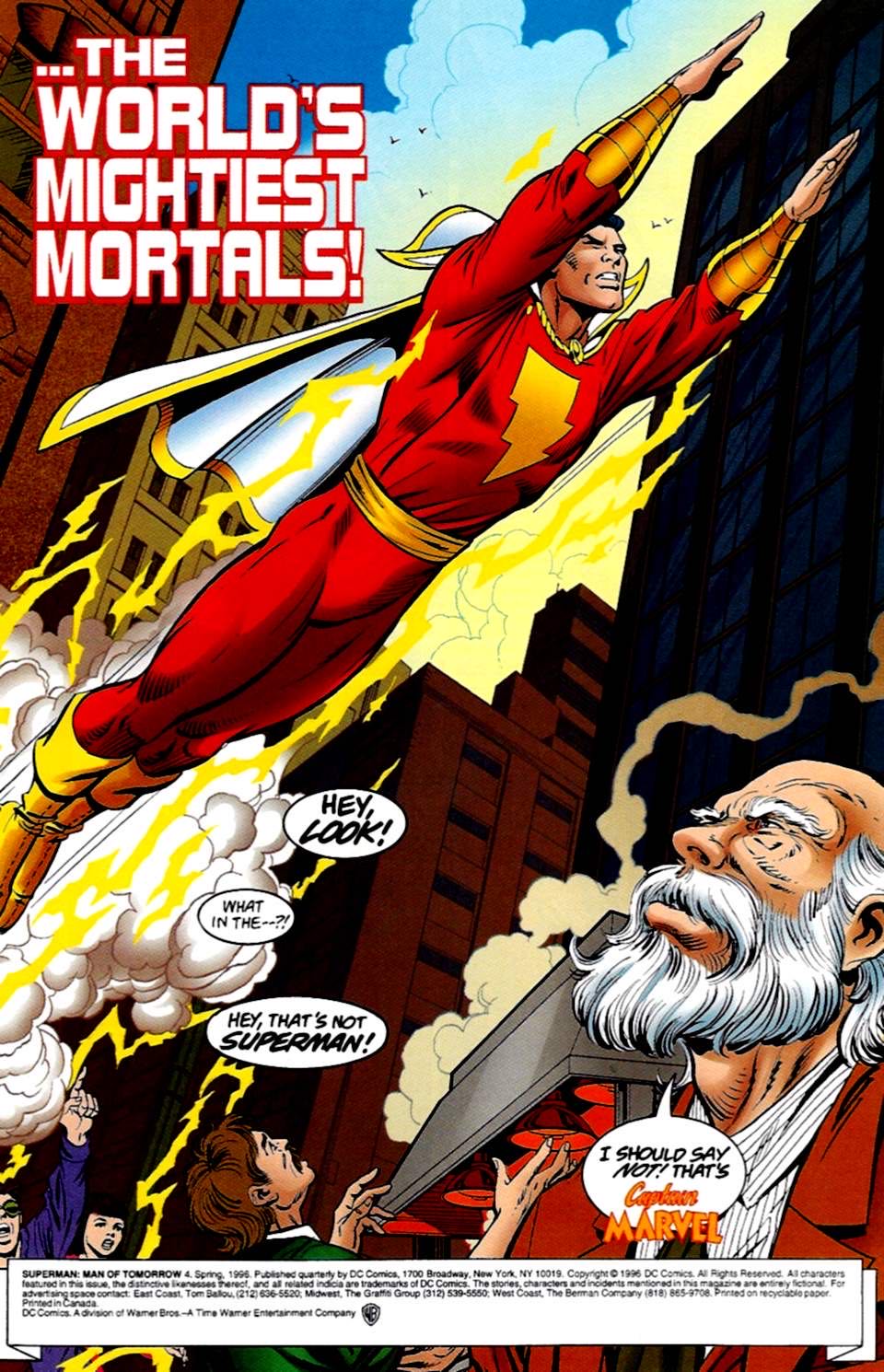 •Superman: The Man Of Tomorrow - DC Comics (4 - Mar 1996) comic book collectible [Barcode 761941204437] - Main Image 2