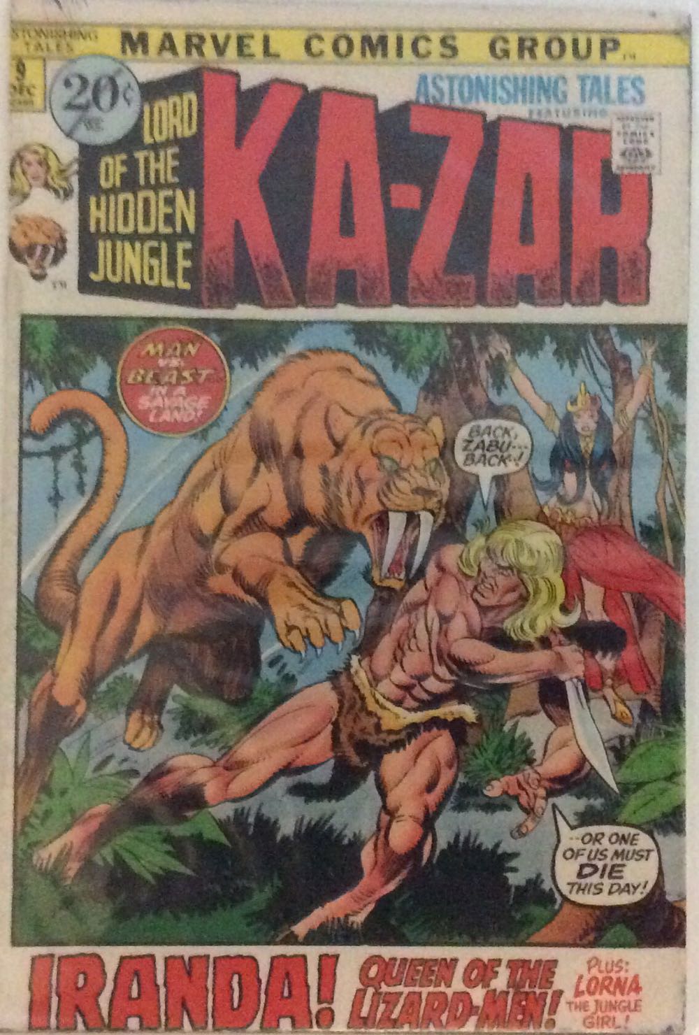 Astonishing Tales - Marvel Comics (9 - Dec 1971) comic book collectible - Main Image 2