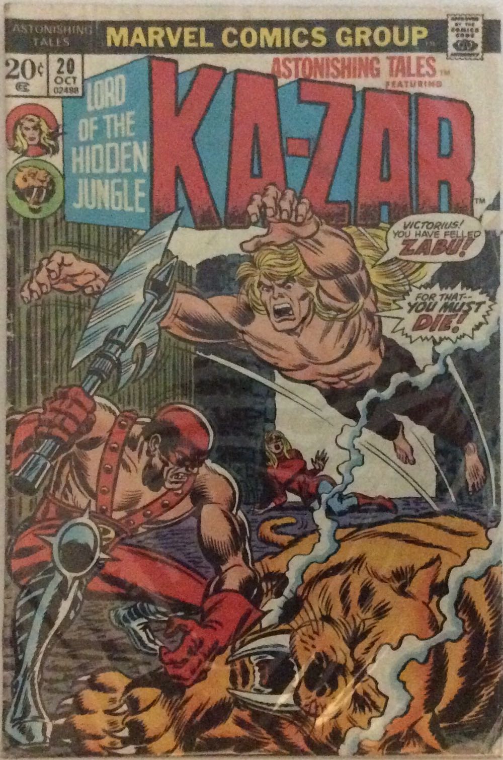 Astonishing Tales - Marvel Comics Group (20 - Oct 1973) comic book collectible - Main Image 2