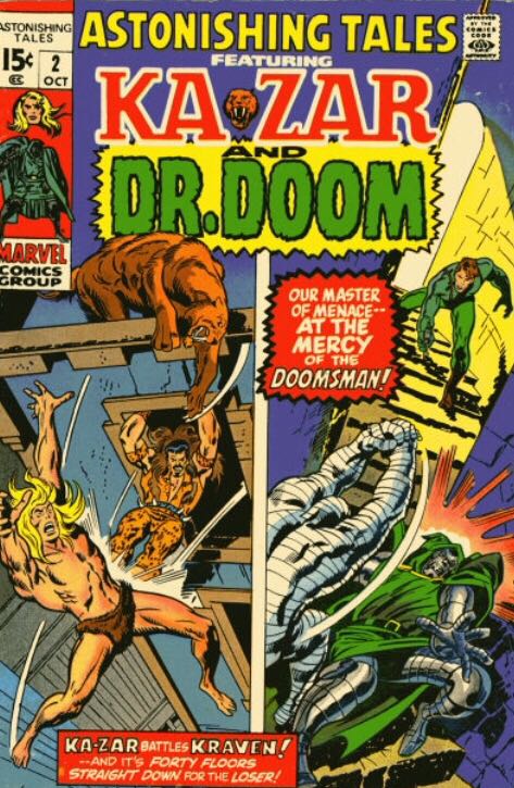 Astonishing Tales - Marvel (2 - Oct 1970) comic book collectible - Main Image 1