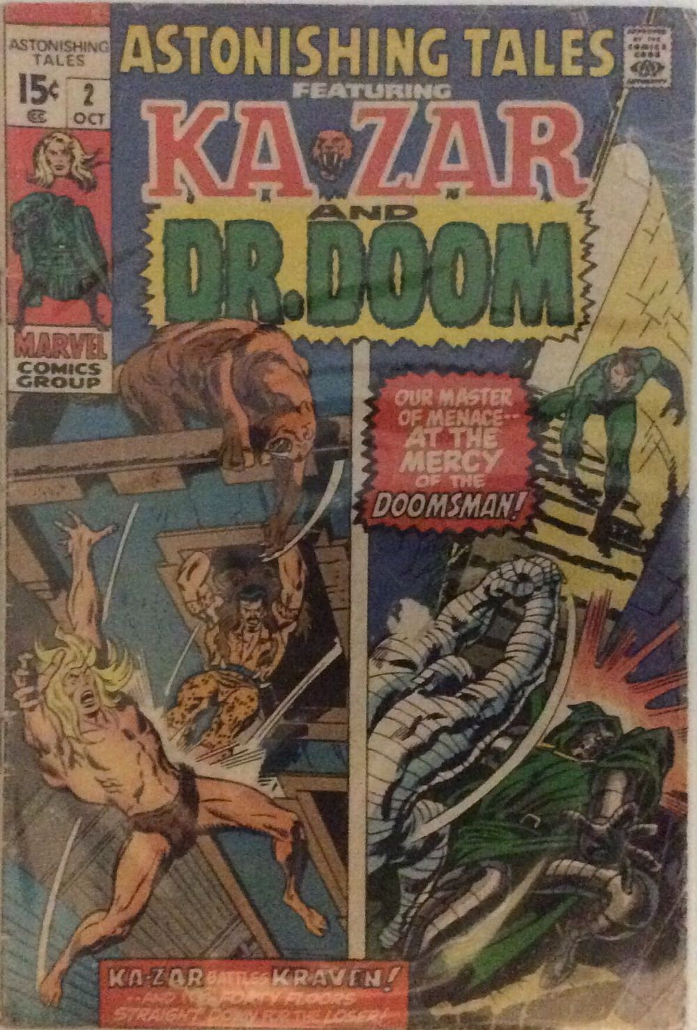 Astonishing Tales - Marvel (2 - Oct 1970) comic book collectible - Main Image 2