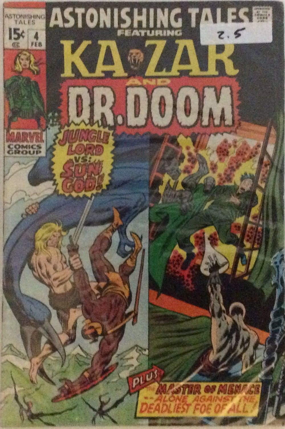 Astonishing Tales - Marvel Comics (4 - 02/1971) comic book collectible - Main Image 2