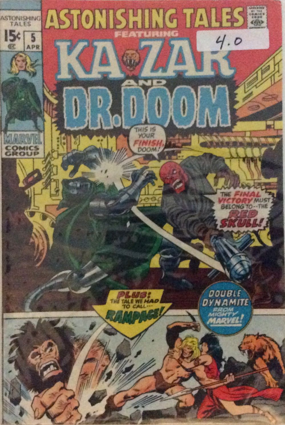 Astonishing Tales - Marvel (5 - Apr 1971) comic book collectible - Main Image 2