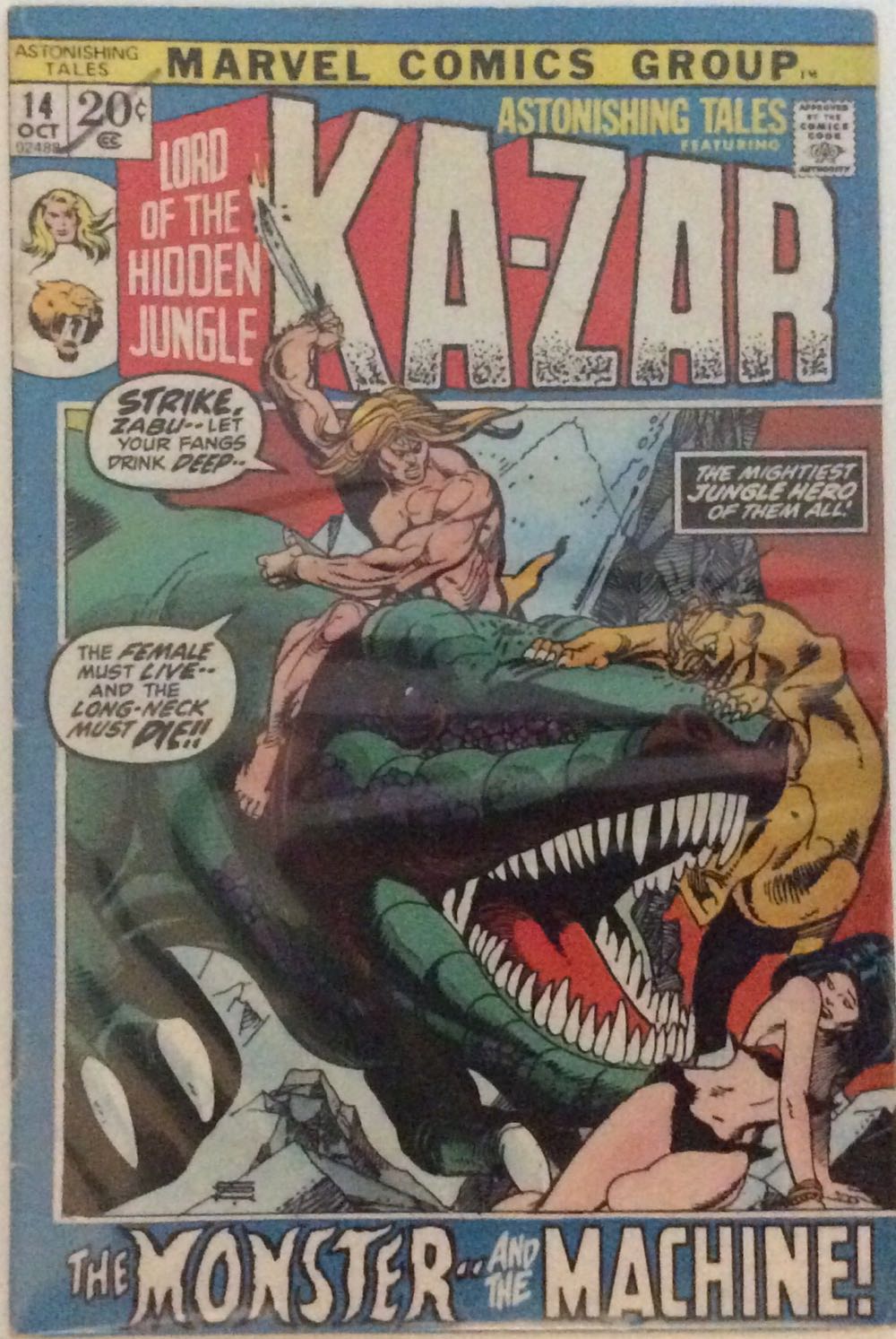 Astonishing Tales - Marvel (14 - 10/1972) comic book collectible - Main Image 3