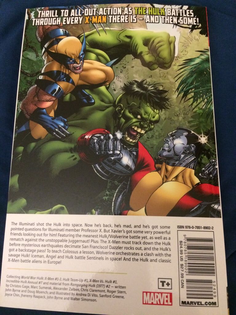 X-men Vs. Hulk  comic book collectible [Barcode 978078518902252499] - Main Image 2