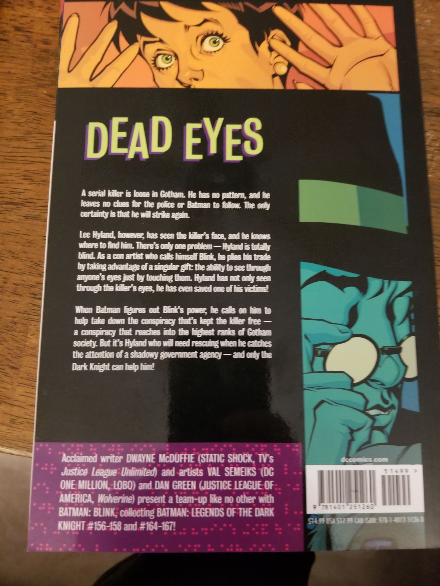 Batman: Blink - DC comic book collectible [Barcode 9781401251260] - Main Image 2