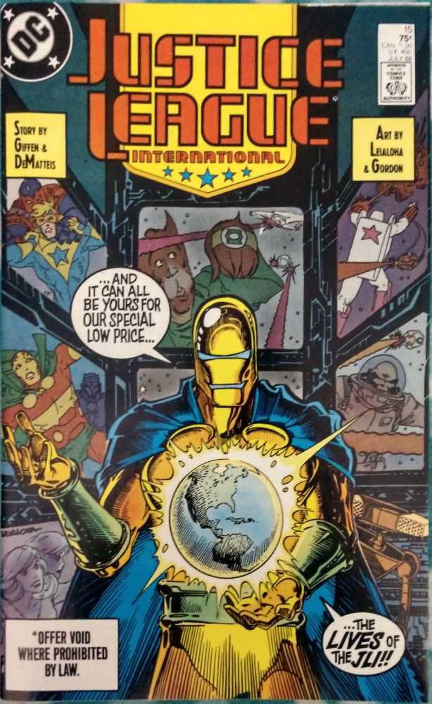Justice League International - DC Comics (15 - Jul 1988) comic book collectible [Barcode 070989305557] - Main Image 2