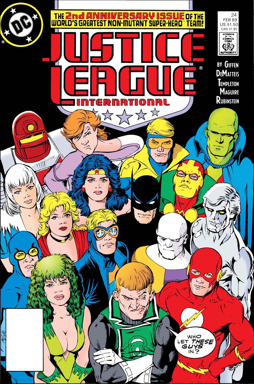 Justice League International (Dicks) - DC Comics (23 - Jan 1989) comic book collectible [Barcode 070989305557] - Main Image 3