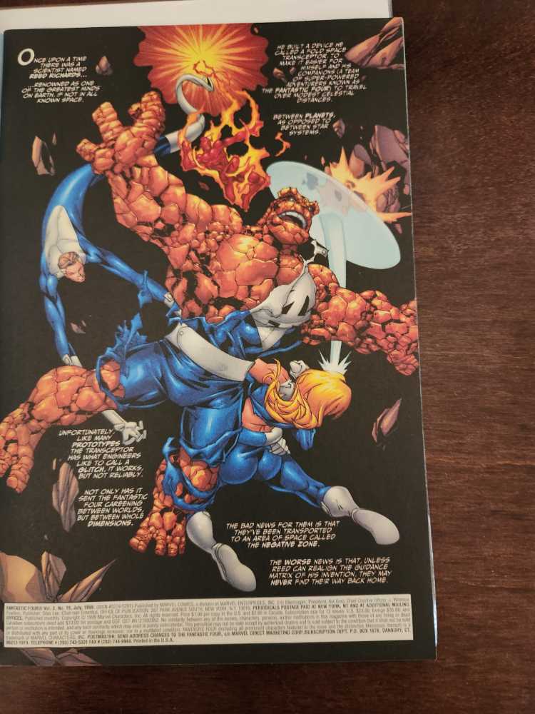 Fantastic Four Vol. 3 - Marvel Comics (19 - Jul 1999) comic book collectible [Barcode 759606044566] - Main Image 3