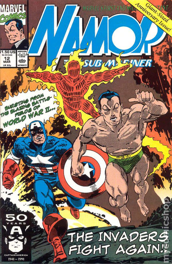 Namor The Sub-mariner - Marvel (12 - Mar 1991) comic book collectible [Barcode 009281028093] - Main Image 1