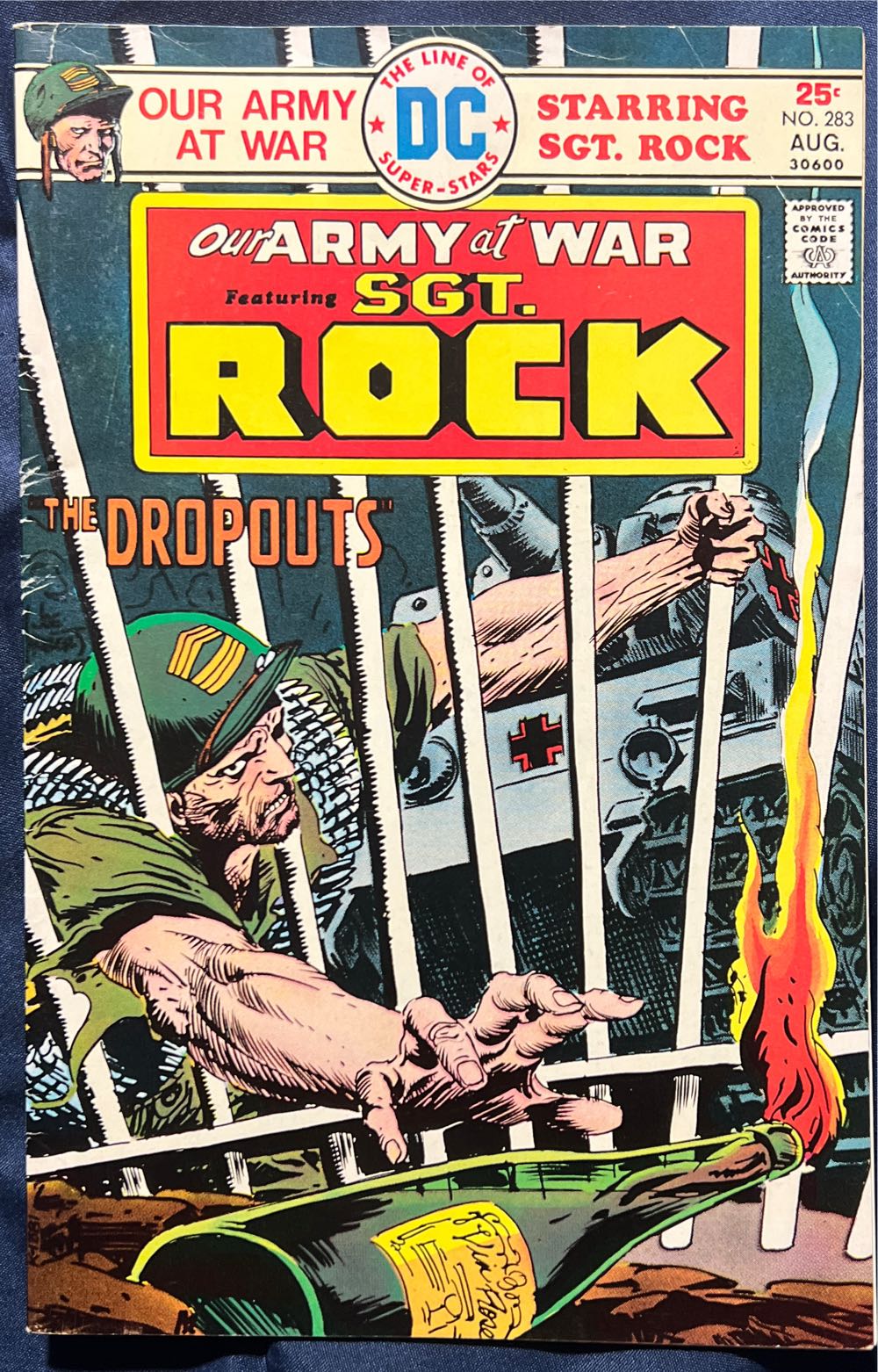 Our Army At War Featuring Sgt. Rock - DC (283 - Aug 1975) comic book collectible [Barcode 070989306004] - Main Image 4