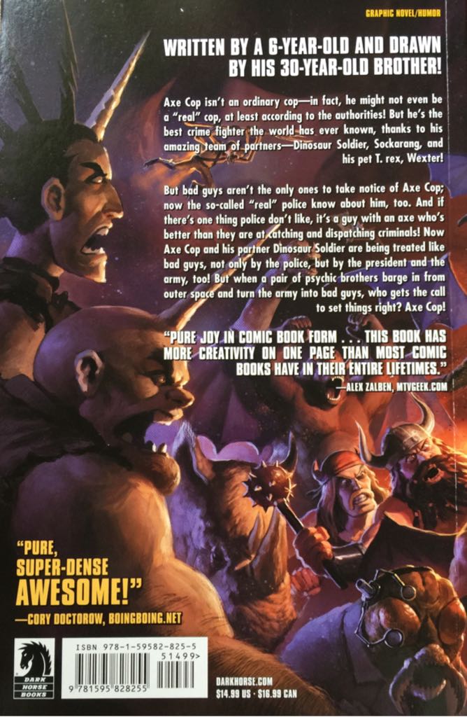 Axe Cop - Dark Horse Books (2) comic book collectible [Barcode 9781595828255] - Main Image 2