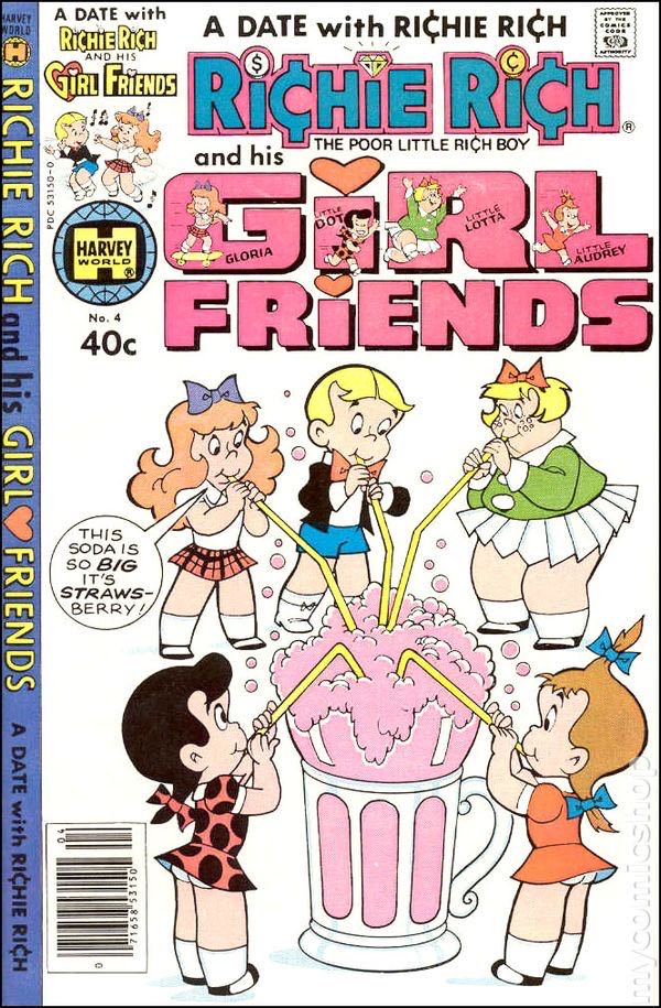 Richie Rich And His Girl Friends - Harvey World (9) comic book collectible - Main Image 3