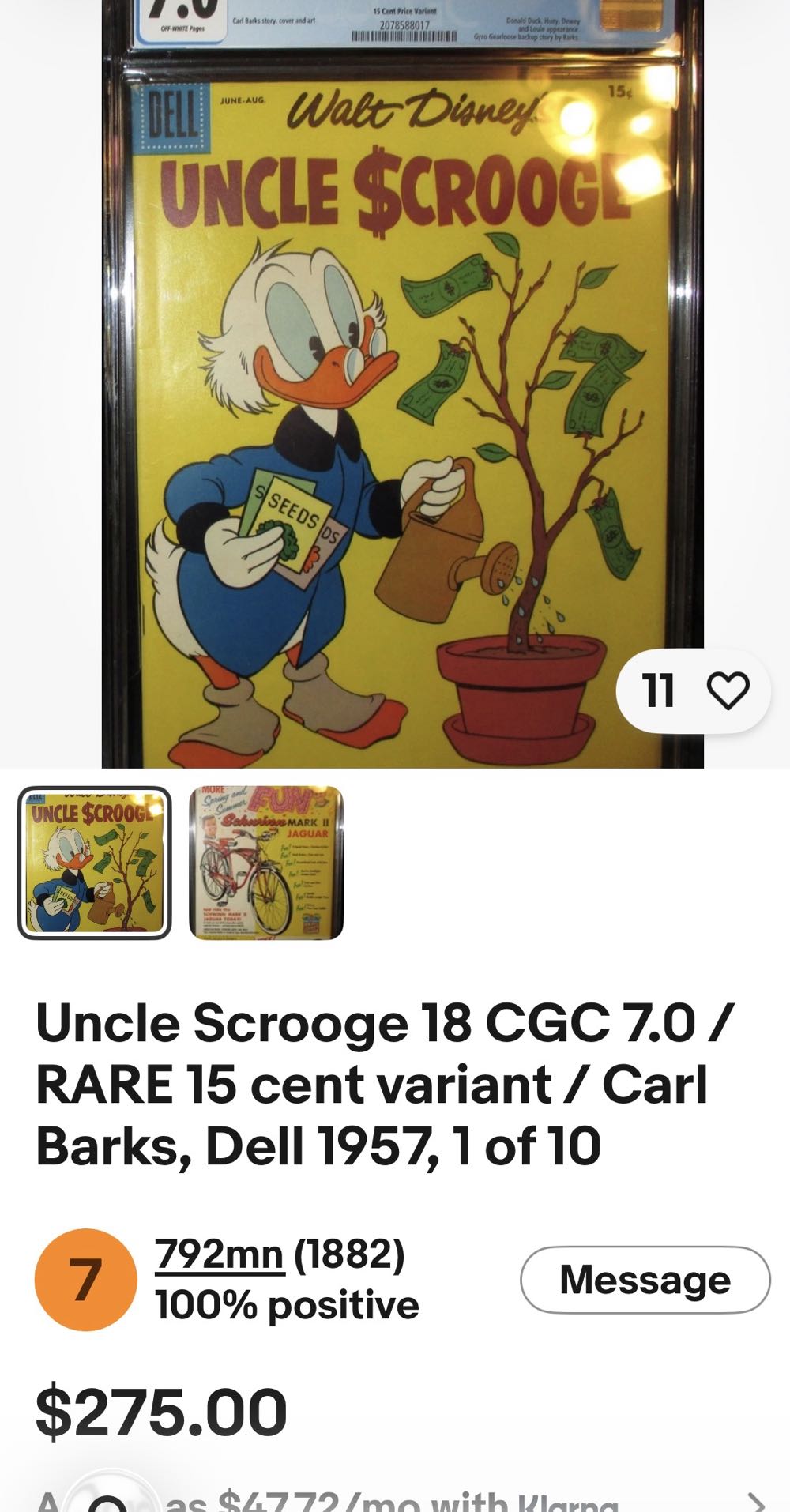 Richie Rich Millions - Harvey World (99) comic book collectible [Barcode 7165852740] - Main Image 3